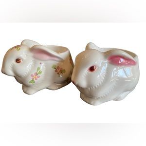 Vintage Planters Rabbit Pair